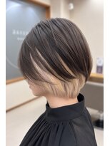 アイノワ 泉佐野店(ainowa)&nbsp;大人ショートボブ×インナーホワイトベージュ