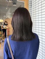 マルソー&nbsp;岡山顔まわりレイヤーカットブラウンカラー髪質改善カラー
