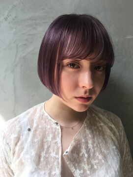 アスター(astar) 【Astar】艶パープルカラーのパチンボブ