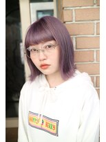 サロンドミルク 原宿(salon de MiLK)&nbsp;【salon de MiLK 原宿】外ハネ×ラベンダーシルバー