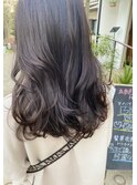 レイヤーカット×暗めラベンダーアッシュ