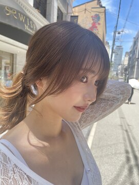 ロンド ストラーダ 心斎橋(Lond strada) [Lond西村]大人かわいい韓国風美髪/ネビージュ/こなれミディ