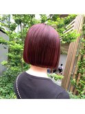 ボブ×チェリーピンク