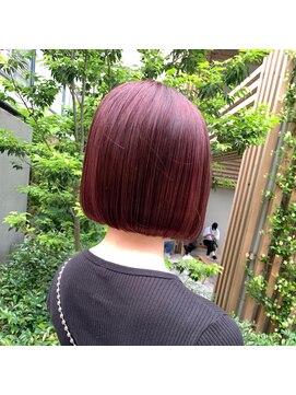 ワルム(warme) ボブ×チェリーピンク
