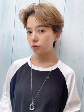 アイティーバイアルバム 八王子店(IT by ALBUM) 根元立ち上げバング_グレージュカラーボブウルフ_38730