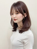 大人可愛い20代30代40代くびれレイヤー×ショコラベージュ(nogu)