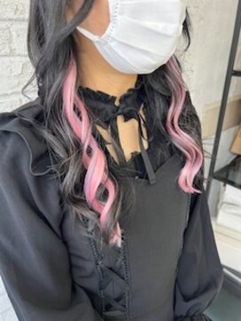 プライズ 池袋店(prize) ペールピンク×ペールラベンダーエクステインナーカラー池袋