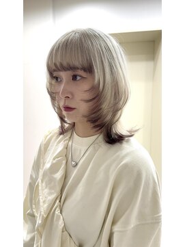 ジゼル(gisele) (小山)エンドカラー×ウルフカット