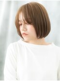 髪質改善ブリーチ切りっぱなしミディアムp小山20代30代