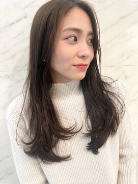 ソワリー 栄(THOiRY) THOiRY【女性らしい柔らかヘア】似合わせ小顔艶髪ゆる巻きロング