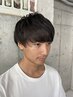 【メンズ限定選べるコース】デザインカット+眉カットor炭酸スパ　￥4900