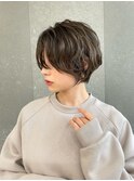 ♪ミニウルフレイヤーカット顔周り波巻パーマショートボブ/池袋