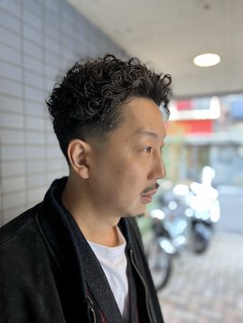 ロムサンク(L'HOMME CINQ) フェードパーマ