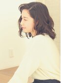 マチルダボブピンクベージュインナーグレージュハイライト大人