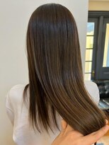 穀雨(Kokuu)&nbsp;オリーブベージュカーキグレージュハイライトグラデーション