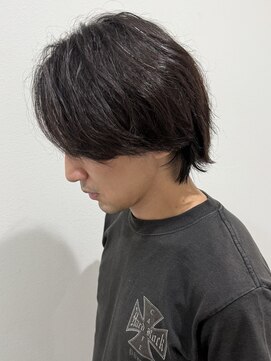 ヒュイル バイ ニアウ(Hwyl by Niau) メンズボブパーマニュアンスパーマスパイラルパーマ刈り上げ