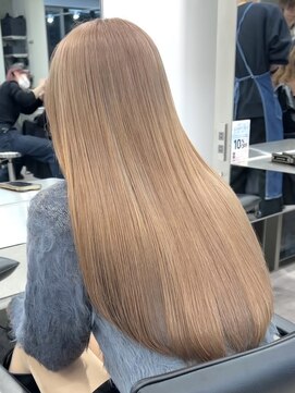 サンクマーケット 渋谷(cinq MARKET) 渋谷ブリーチカラーハイトーンカラーミルクティーベージュ30代