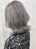 ベルヘアーデザイン 堺東(Belle hair Design)&nbsp;ハイトーンオリーブグレージュイルミナカラー20代30代40代堺東