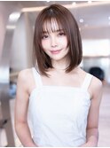 韓国レイヤー顔周りカット透明感カラー髪質改善艶髪シースルー