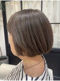 富士見ヶ丘ショートイルミナカラー顔周りレイヤーカット白髪染め