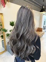 レブ 四条烏丸(Reb,)&nbsp;ハイライトレイヤーカット京都レイヤーカットシルバーグレー