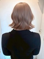 ロティー(loty)&nbsp;ボブ ブリーチ ダブルカラー ミルクティーベージュ ハイトーン