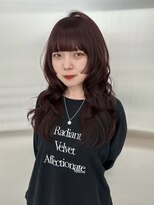 ニュウニュウムーン(NIUNIU moon)&nbsp;レイヤーカット×ワインレッド