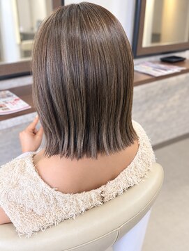 ヘアーララプラス(HAIR lala+) 【HAIR lala+】#イルミナ#オリーブ#ハイライト#髪質改善