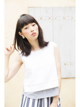 ジョエミバイアンアミ(joemi by Un ami) 【joemi】黒髪おしゃれミディアムヘア　　赤羽麻希