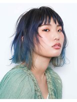 ニコヘアー(niko hair) ブルーグリーングラデ▼LINEID@vey3047y