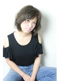 ボブスタイル×マットアッシュ系カラー