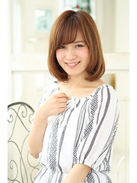 ミューク(mjuk) 自然派ミディアムボブ