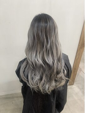 シェア 天王寺(share) バレイヤージュ×グレー