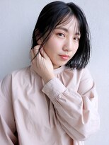 アイティー バイ アルバム 浦和店(IT by ALBUM)&nbsp;愛され小顔ボブ_ココアブラウンフリンジウェーブ_47390