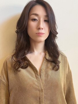 トップヘアー ガーデンヴィラ 安城(Garden Villa) ロングレイヤーパーマスタイル/ニュアンスカラー/アースカラー