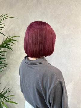 ミューバイケンジ(miu by KENJE) miu&橋本愛海 秋にぴったりピンクボブ◎