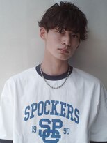 レジュアル(RESSUAL)&nbsp;スーツ短髪ツーブロック束感モテる黒髪シークレットパーマ流行