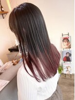 アーブル ヘアーアンドメイク(ARBRE) ピンクグラデーションカラーブリーチダブルカラー