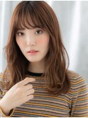 ミストバング髪質改善くせ毛風ゆるセミディg古河20代30代40代