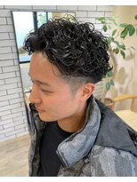 シフト(SHEEFT) 爽やかツーブロックアップバング波巻きスパイラルマッシュパーマ