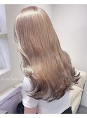 5767ミルクティーアッシュ艶髪シルキーベージュグレーベージュ