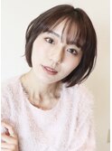 【 Ｉ. 】30代からのナチュラル前下がりショートボブ　川口