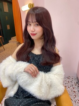 ボタン シブヤ(VOTAN SHIBUYA) カラー/レイヤー/レッド/韓国ヘア/渋谷/顔まわり