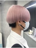メンズハイトーンメンズブリーチカラーミルクティーピンク池袋
