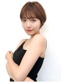 レイヤー白髪ぼかしハイライトダブルカラーインナーカラーボブ