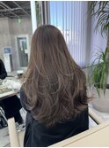 ブリーチなし☆10トーン　シフォンベージュ　レイヤーカット