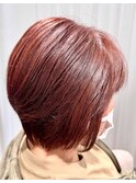 丸みのあるショートボブ