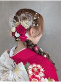 成人式前撮り☆編み下ろしヘア