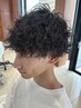 【横山限定】メンズカット+波巻きパーマ+前処理ケア+ナノバブル 17499円