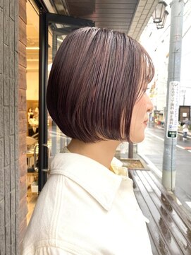 ローグ(Logue) 大人の艶ボブ×ラベンダーピンクで旬髪